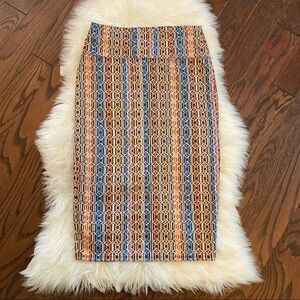 !! Chain link printed pencil skirt